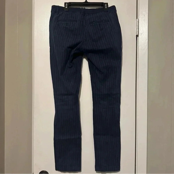 Pilcro Anthropologie navy striped pants hyphen fit size 26 - Picture 3 of 9